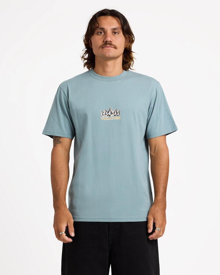 Image of T-Shirts. Product name - Volcom Mens Coretex T-Shirt Tradewinds in Tradewinds colour by brand - Volcom