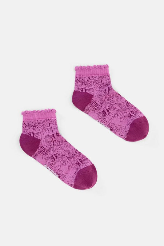 Image of Socks. Product name - Orchid Ankle Sock in Multi colour by brand - Gorman