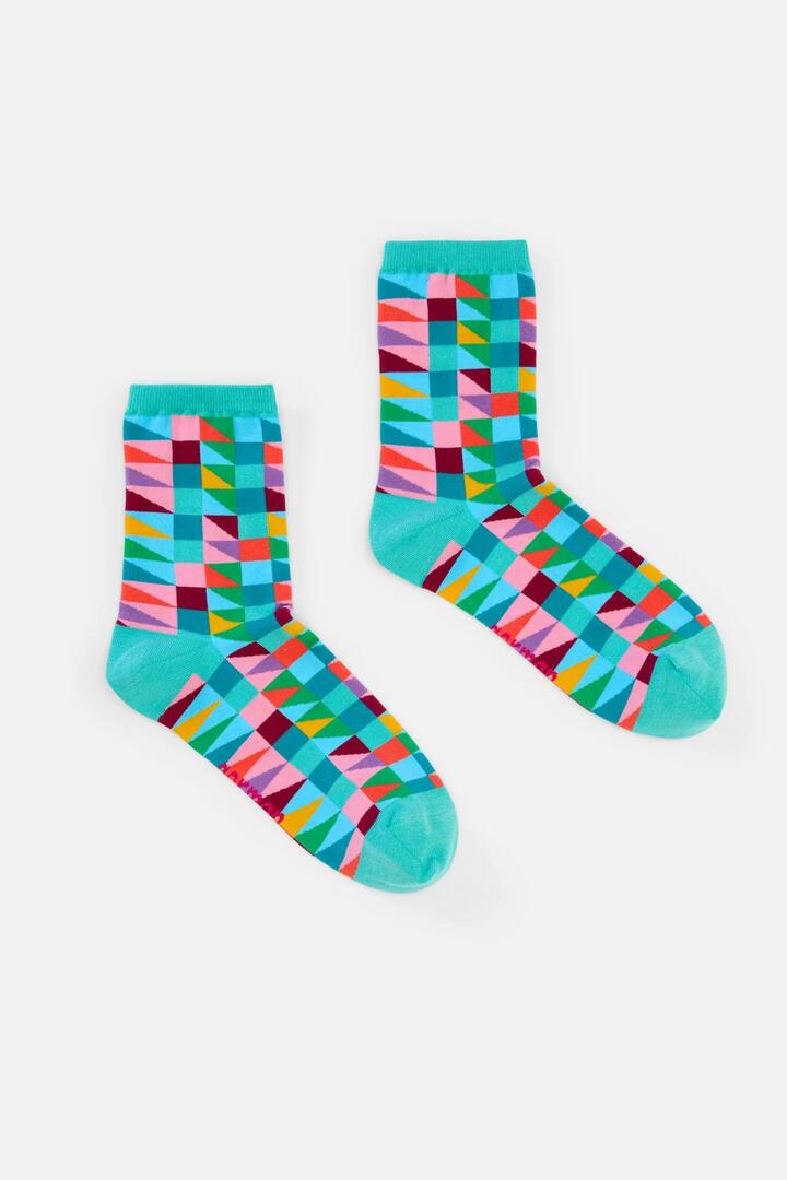 Image of Socks. Product name - Sunspill Crew Socks in Multi colour by brand - Gorman