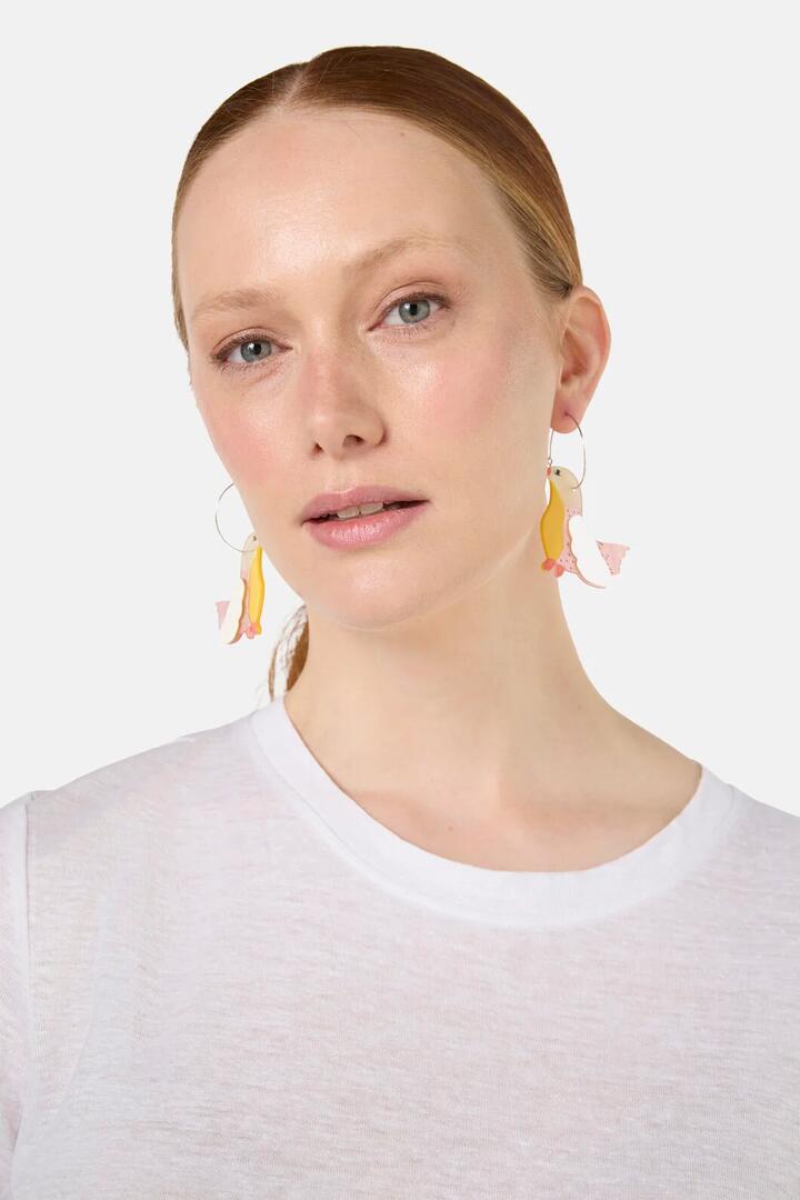 Image of Earrings. Product name - Lovebird Earrings in Multi colour by brand - Gorman