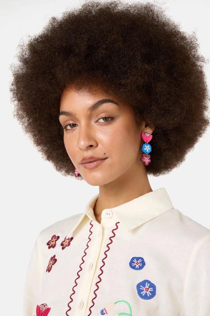 Image of Earrings. Product name - Sanctuary Earrings in Multi colour by brand - Gorman