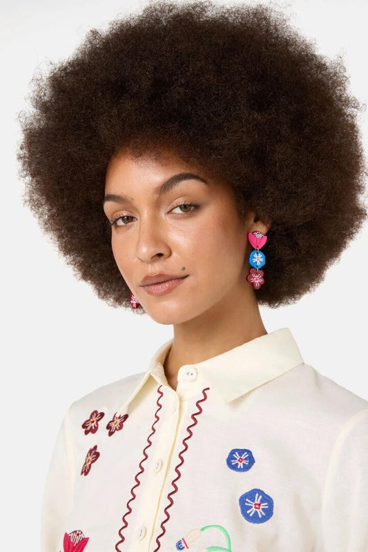 Image of Earrings. Product name - Sanctuary Earrings in Multi colour by brand - Gorman