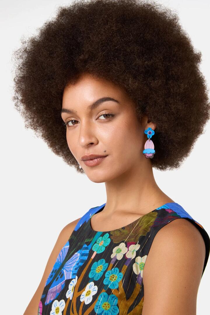Image of Earrings. Product name - Dew Drop Earrings in Multi colour by brand - Gorman