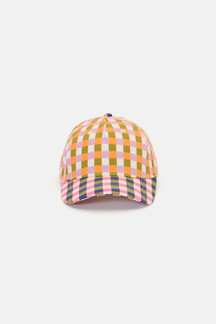 Image of Hats. Product name - Gillian Gingham Cap in Print colour by brand - Gorman