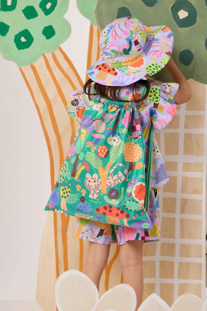 Image of Bags. Product name - Woodend Kids Bag in Green colour by brand - Gorman