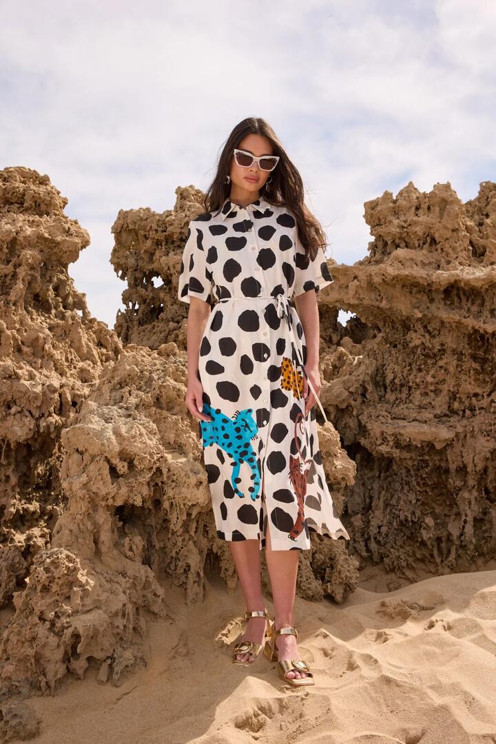 Image of Dresses. Product name - Right Meow Maxi Dress in Print colour by brand - Gorman