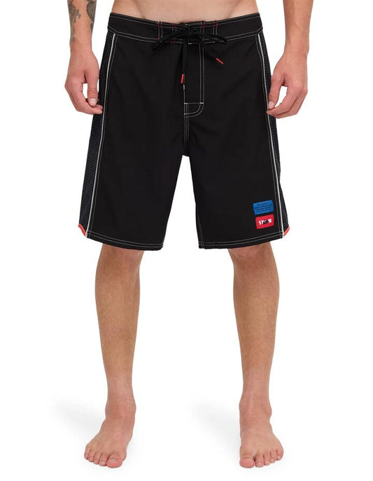 Image of Swimwear. Product name - Quiksilver Mens Stab 19" Boardshorts Black in Black colour by brand - Quiksilver