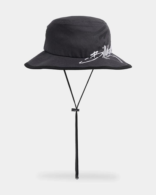 Image of Hats. Product name - Billabong Mens Script Boonie Hat Raven in Raven colour by brand - Billabong
