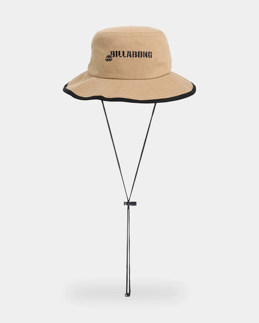 Image of Hats. Product name - Billabong Mens Script Boonie Hat Tan in Tan colour by brand - Billabong