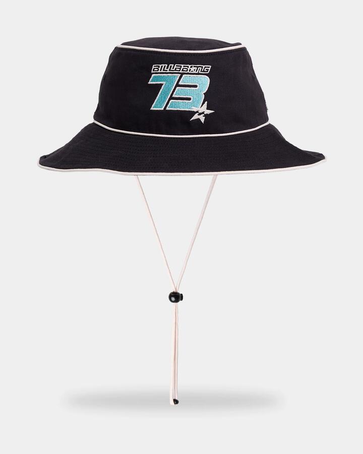 Image of Hats. Product name - Billabong Girls 8-16 Billa Star Bucket Hat Black Pebble 2 in Black Pebble 2 colour by brand - Billabong