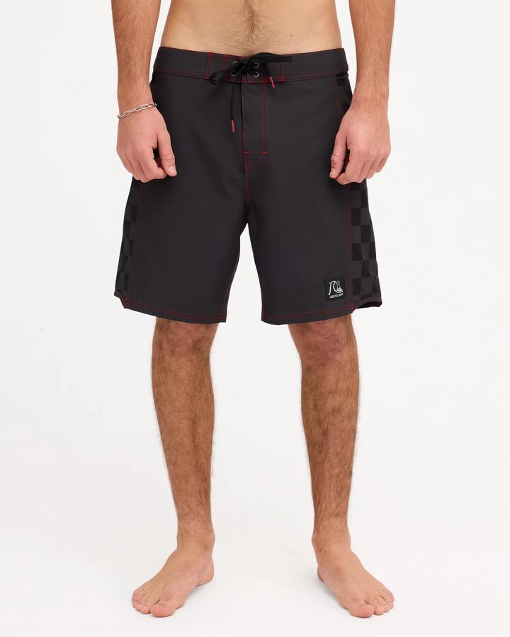 Image of Swimwear. Product name - Quiksilver Mens Original Arch 18" Boardshorts Black/Black in Black/Black colour by brand - Quiksilver