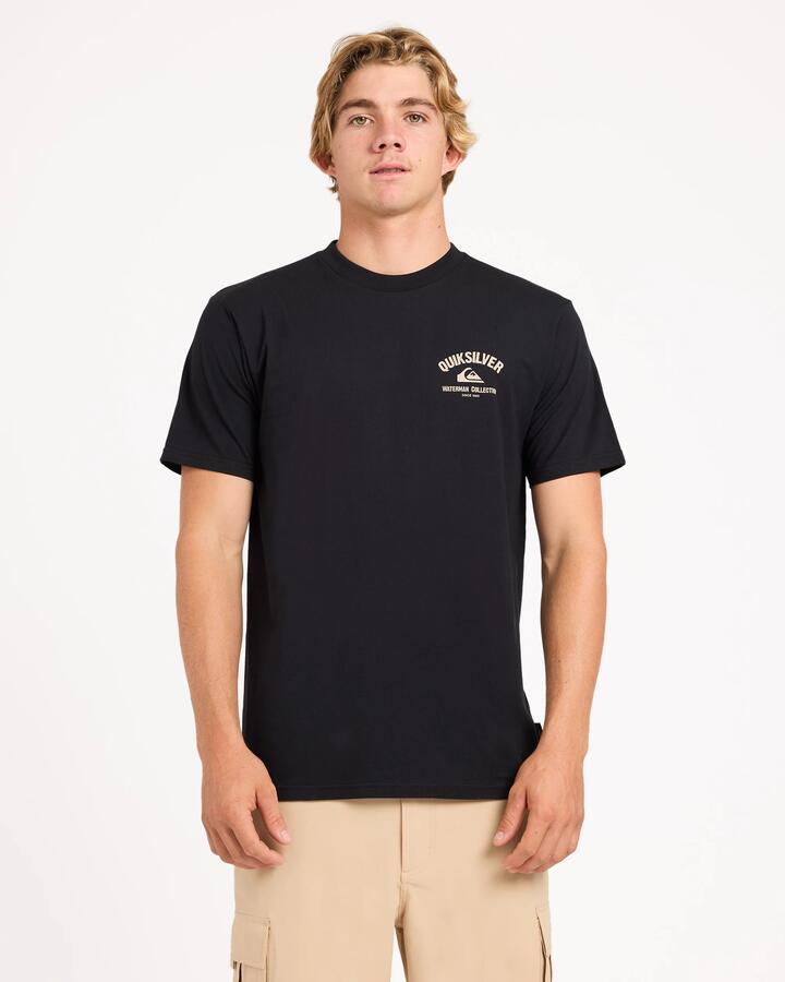 Image of T-Shirts. Product name - Quiksilver Mens Sails Away T-Shirt Black in Black colour by brand - Quiksilver