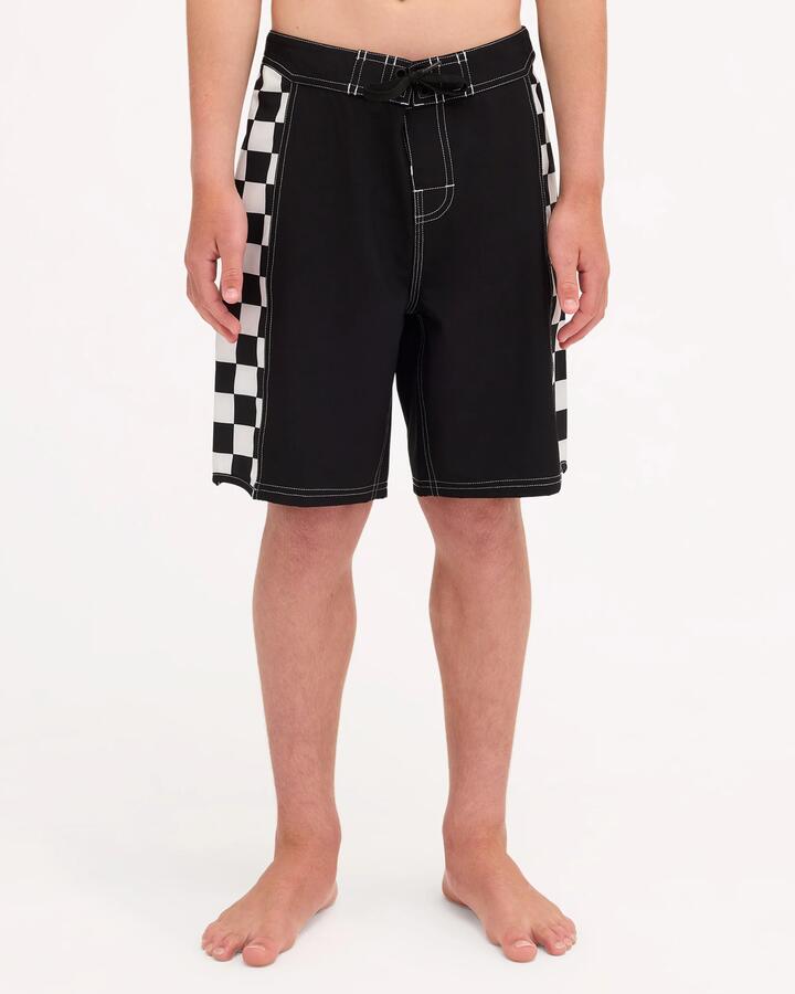 Image of Swimwear. Product name - Quiksilver Boys 8-16 Original Arch 17" Boardshorts Black in Black colour by brand - Quiksilver