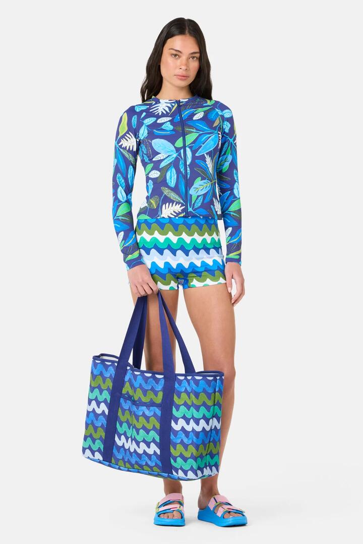 Image of Bags. Product name - Blueprint Waves Beach Tote in Print colour by brand - Gorman