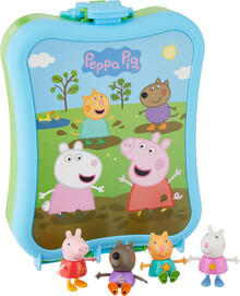 Image of Toys. Product name - Peppa Pig Carry-Along Friends Case in colour by brand - Toymate