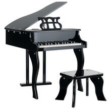 Image of Toys. Product name - Royal Sound Small Piano with 30 Keys Black in colour by brand - Toymate