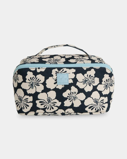 Image of Bags. Product name - Billabong Womens Holiday Moon Cosmetic Bag Black/White in Black/White colour by brand - Billabong
