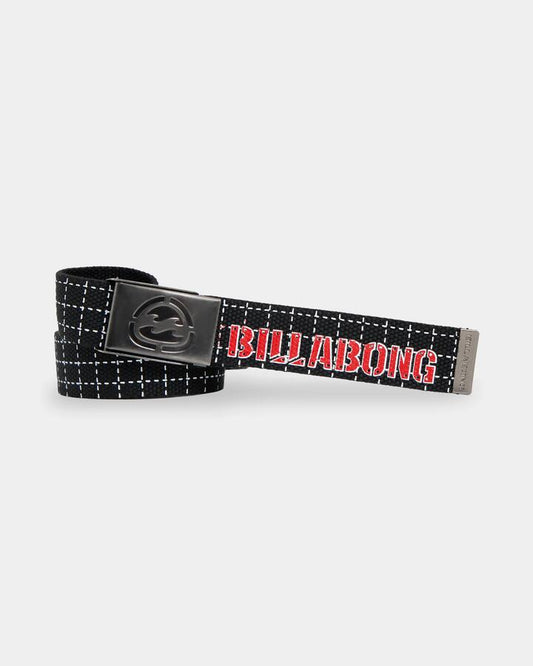 Image of Belts. Product name - Billabong Mens Spec 73 Belt Black in Black colour by brand - Billabong