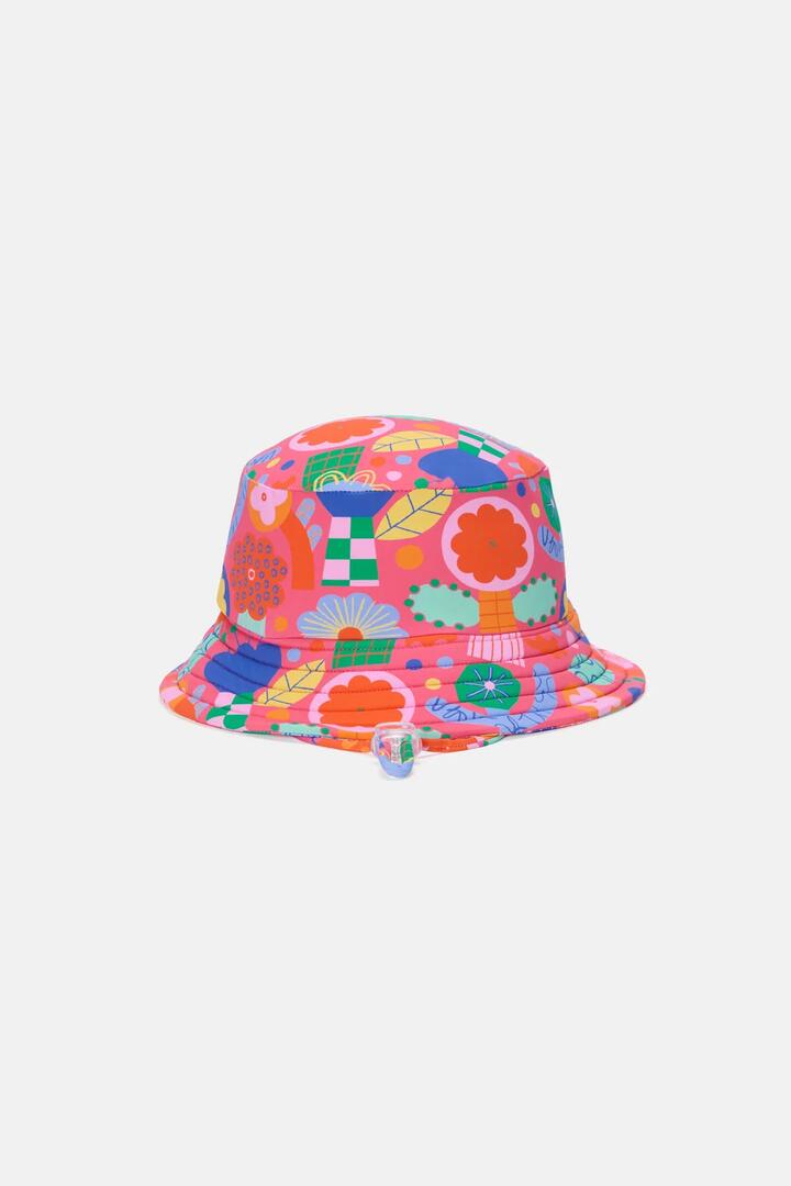 Image of Hats. Product name - Bloom Boom Kids Swim Hat in Pink colour by brand - Gorman