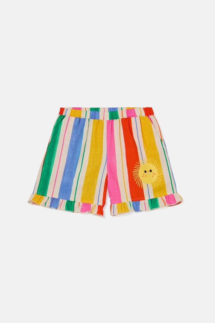 Image of a model wearing Shorts. Product name - Boho Bloom Kids Shorts in Multi colour by brand - Gorman