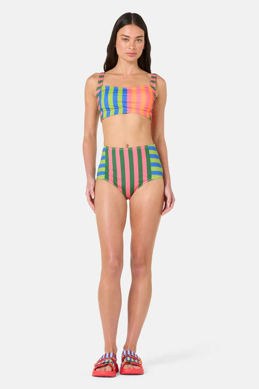Image of Swimwear. Product name - Poetry Stripe Bikini Bottom in Stripe colour by brand - Gorman