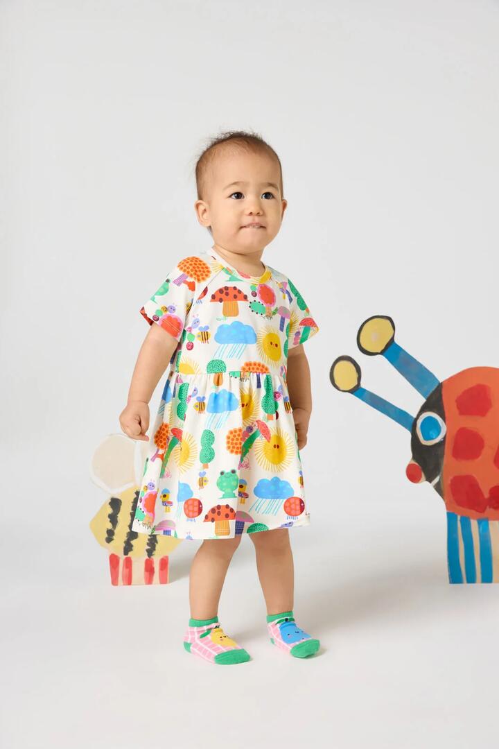 Image of Dresses. Product name - Buggie Baby Dress in Cream colour by brand - Gorman