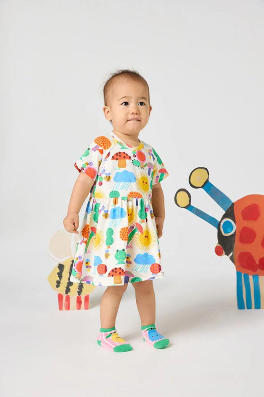 Image of Dresses. Product name - Buggie Baby Dress in Cream colour by brand - Gorman