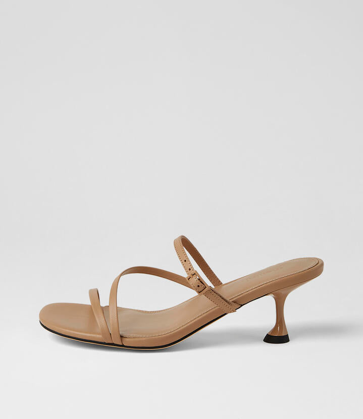 Image of Sandals. Product name - Arltone Beige Leather Sandals in Beige colour by brand - MOLLINI