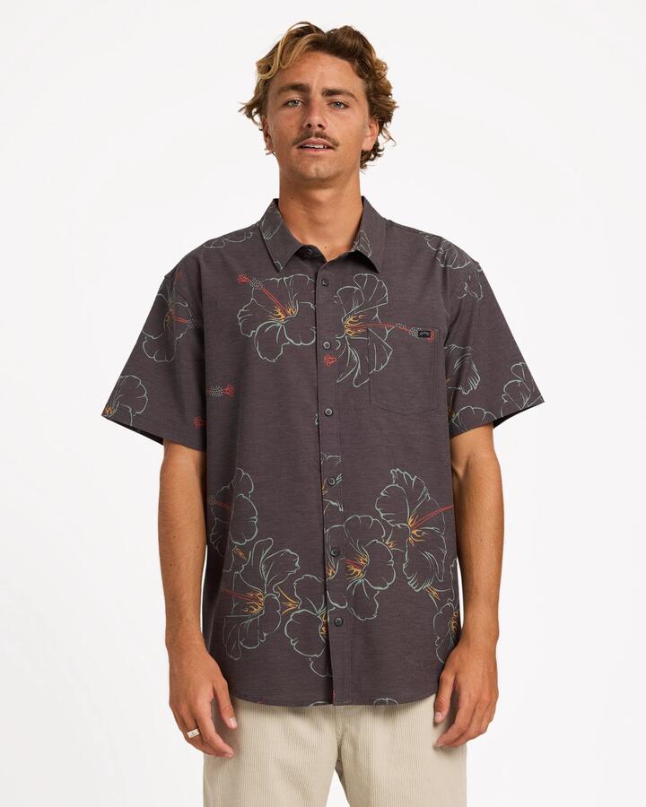 Image of Shirts. Product name - Billabong Mens Sundays Hi Shirt Black in Black colour by brand - Billabong