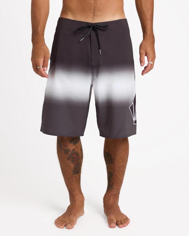 Image of Swimwear. Product name - Volcom Mens Vee Bee Mod 20" Boardshorts Black in Black colour by brand - Volcom