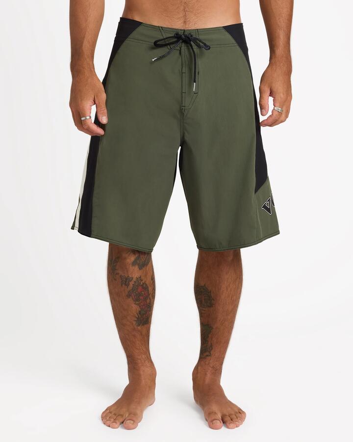 Image of Swimwear. Product name - Volcom Mens Shades Lib 21" Boardshorts Old Blackboard in Old Blackboard colour by brand - Volcom