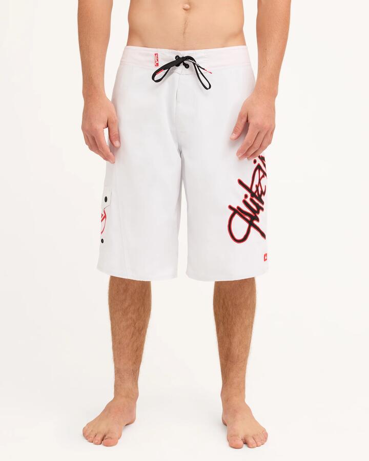 Image of Swimwear. Product name - Quiksilver Mens Jackhammer 23" Boardshorts White in White colour by brand - Quiksilver