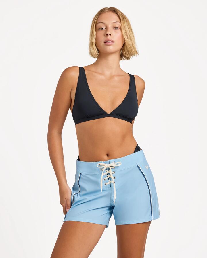Image of Swimwear. Product name - Roxy Womens Heartland 3" Boardshorts Placid Blue in Placid Blue colour by brand - Roxy