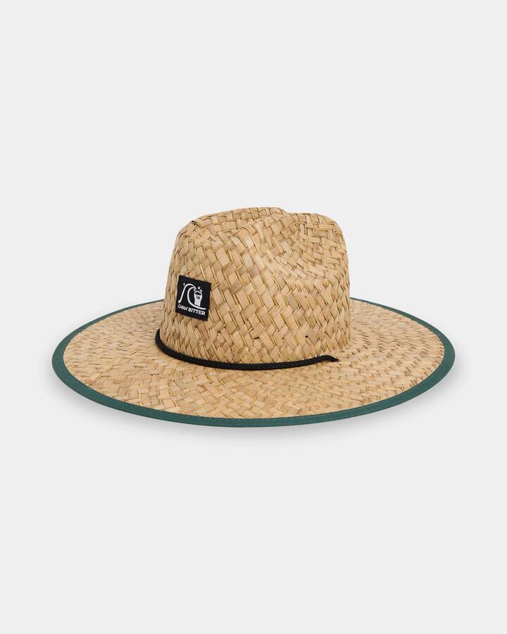 Image of Hats. Product name - Quiksilver Mens Quiksilver X Vb Straw Hat Forest in Forest colour by brand - Quiksilver