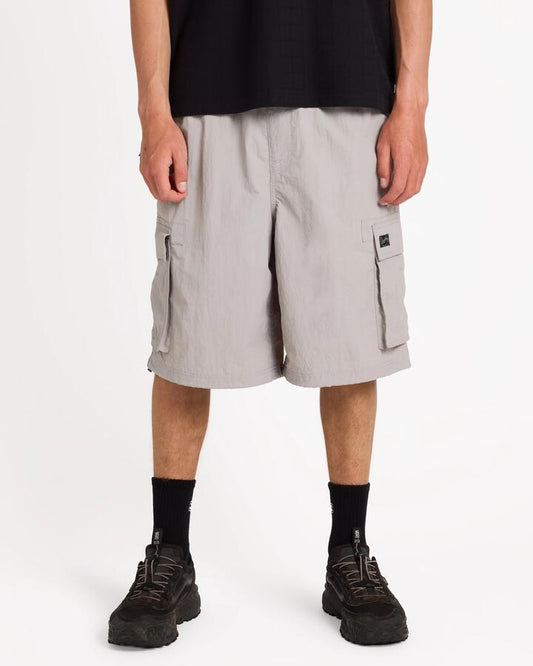 Image of a model wearing Shorts. Product name - Billabong Mens Spec 73 Cargo 23" Shorts Ash in Ash colour by brand - Billabong