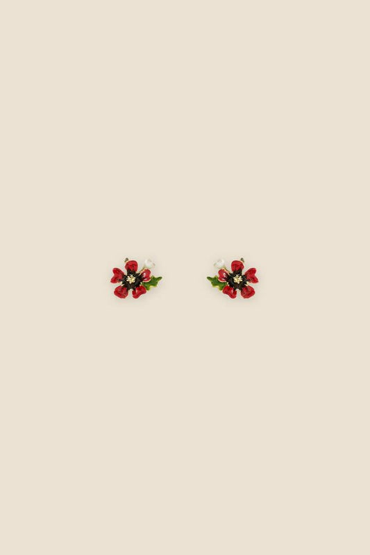 Image of Earrings. Product name - Ditsy Fleur Stud Earrings in Pink colour by brand - Princess Highway