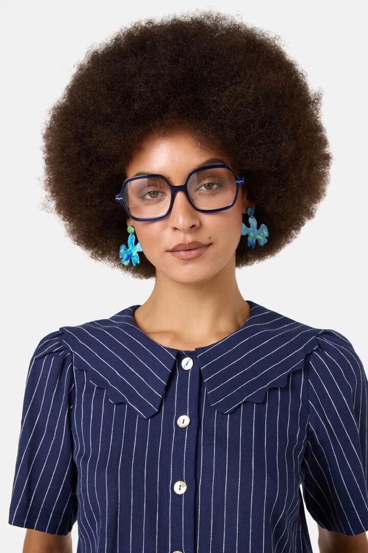 Image of Sunglasses. Product name - Kristo Readers Blue in Blue colour by brand - Gorman