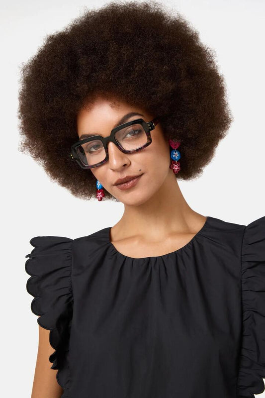 Image of Sunglasses. Product name - Santana Readers in Black colour by brand - Gorman