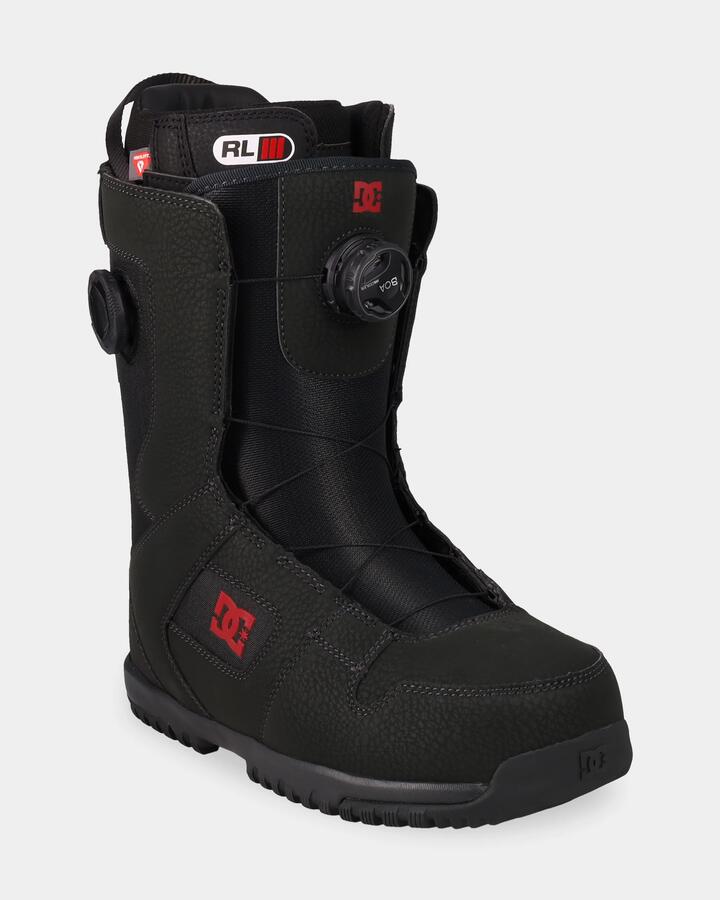 Image of Snowboards. Product name - DC Shoes Mens Phase Boa Pro Snowboard Boots Pirate Black/Red in Pirate Black/Red colour by brand - DC Shoes