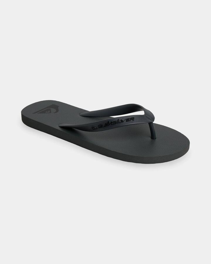 Image of Sandals. Product name - Quiksilver Mens Nias Thongs Grey in Grey colour by brand - Quiksilver