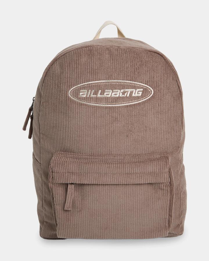 Image of Bags. Product name - Billabong Womens Echo Surf Corduroy 17 L Backpack Cobblestone in Cobblestone colour by brand - Billabong