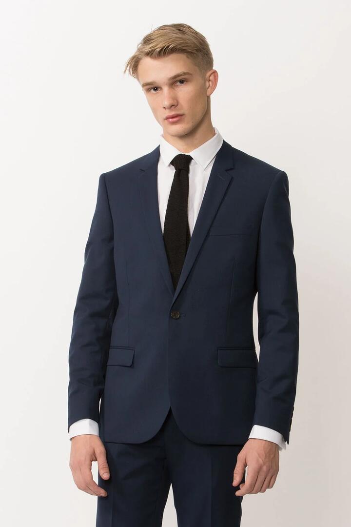 Image of Coats & Jackets. Product name - CSB1 Navy Superslim Jkt in Navy colour by brand - Jack London