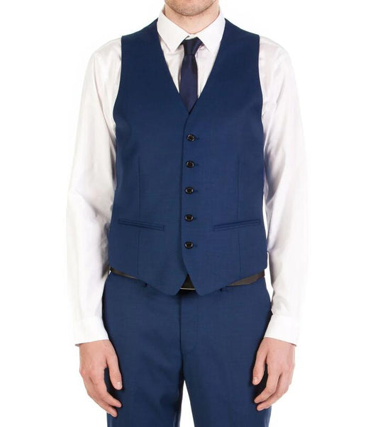 Image of Coats & Jackets. Product name - MD Dover Suit Vest in Navy colour by brand - Jack London