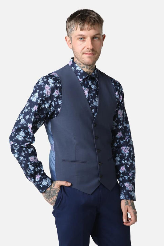 Image of Coats & Jackets. Product name - Leicester Waistcoat in Slate colour by brand - Jack London
