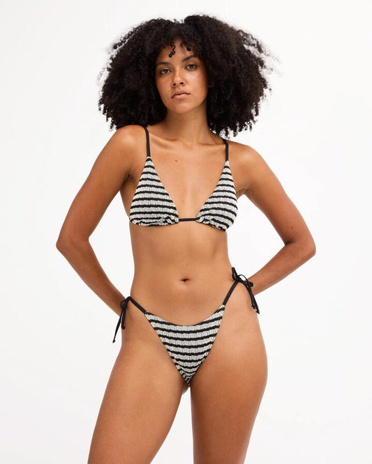 Image of Swimwear. Product name - Billabong Womens Wavey Daze Tall Slide Triangle Bikini Top Multi in Multi colour by brand - Billabong