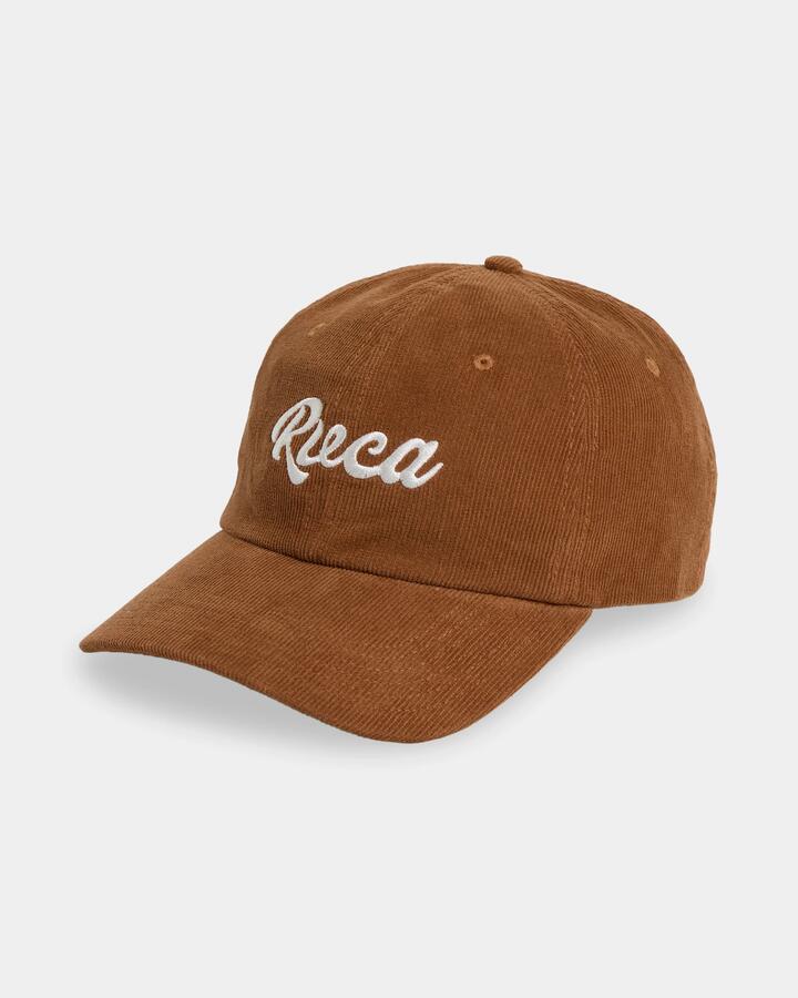 Image of Hats. Product name - RVCA Mens Exotica Dad Cap Rawhide in Rawhide colour by brand - RVCA