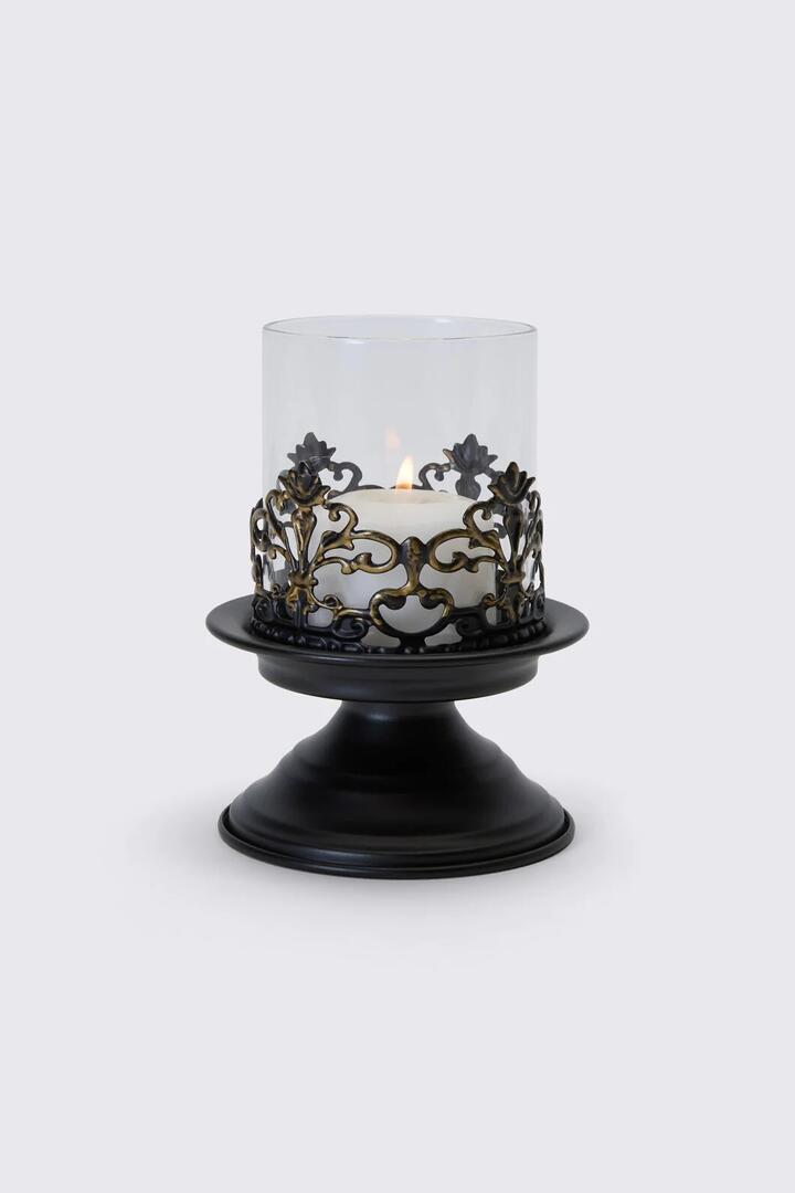 Image of Decor. Product name - Gothic Ornate Candle Holder in Antique colour by brand - Dangerfield