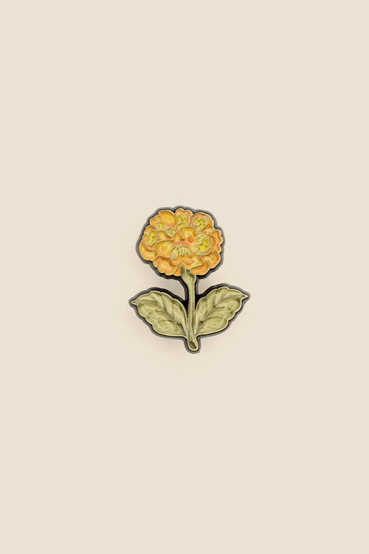 Image of Jewelry. Product name - Luxe Marigold Pin in Yellow colour by brand - Princess Highway