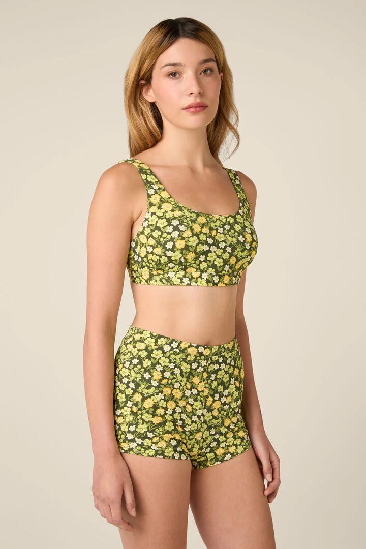 Image of Swimwear. Product name - Meadow Bikini Top in Green colour by brand - Princess Highway