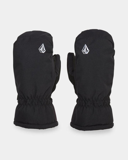 Image of Gloves & Mittens. Product name - Volcom Womens Upland Mittens Black in Black colour by brand - Volcom